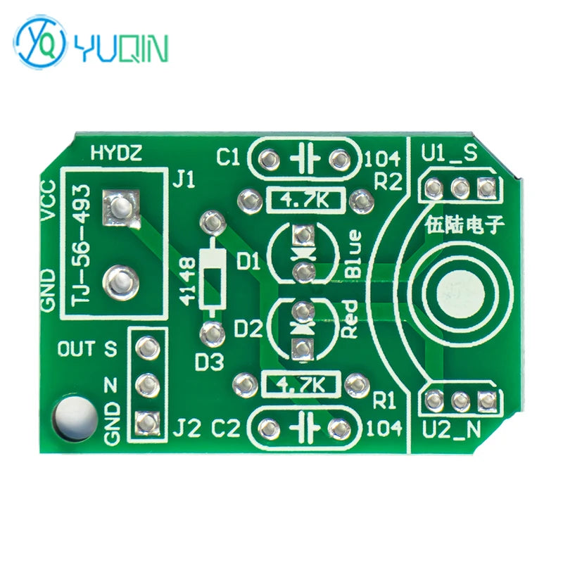 DIY Kit for Hall Sensor Magnetic Measurement Pole Resolution Device Electronic Production of North and South Pole Technology