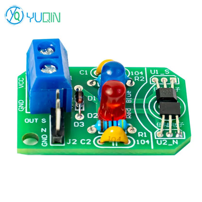 DIY Kit for Hall Sensor Magnetic Measurement Pole Resolution Device Electronic Production of North and South Pole Technology