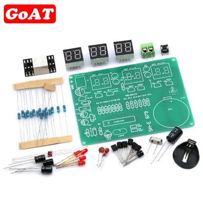 DIY Kits AT89C2051 Electronic Clock Digital Tube LED Display Suite Electronic Module Parts and Components DC 9V - 12V