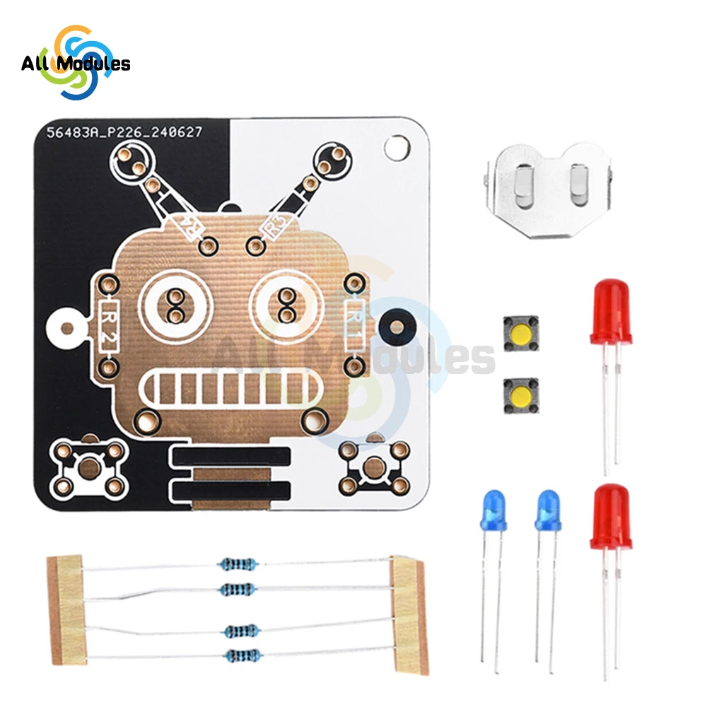 DIY LED Welding Fun Kit Electronic Production Soldering Practice Parts Handmade Gift LED Luminous Tube Module Beginner Learn