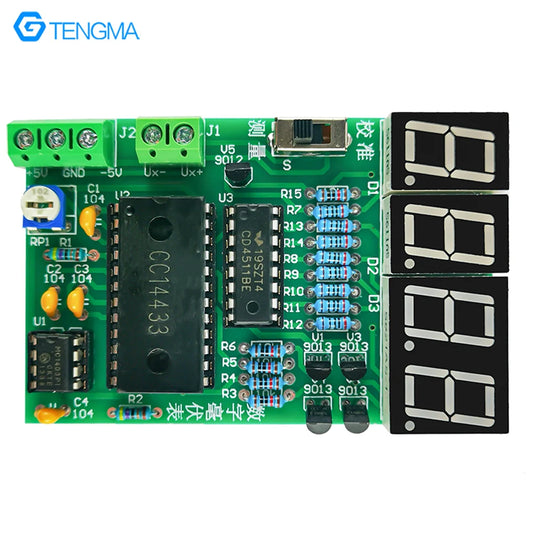 DIY Production Kit Of Digital Millivoltmeter Electrician and Electronic Skills Teaching Training AD Conversion Welding Parts