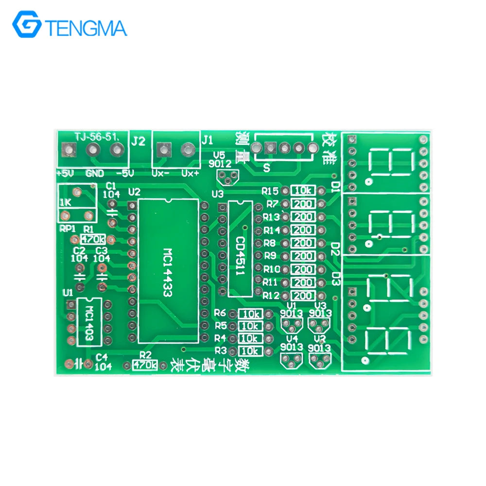 DIY Production Kit Of Digital Millivoltmeter Electrician and Electronic Skills Teaching Training AD Conversion Welding Parts