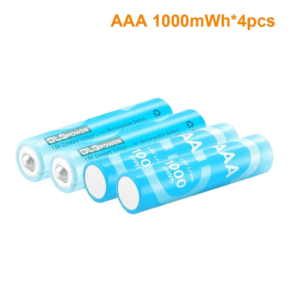 PC DLGPOWER 1.5V Lithium Battery AA/AAA Rechargeable battery with charger  Camera Electric toy Remote control Game controller