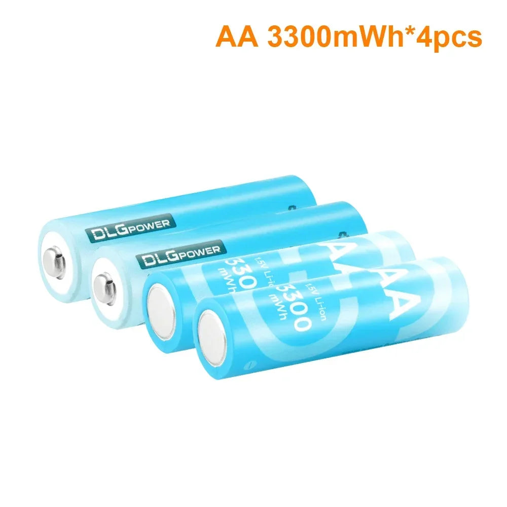 PC DLGPOWER 1.5V Lithium Battery AA/AAA Rechargeable battery with charger  Camera Electric toy Remote control Game controller