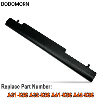 PC DODOMORN A41-K56 Laptop Battery For Asus A56 A46 K56 K56C K56CA K56CM K46 K46C K46CA K46CM S56 S46C A31-K56 A32-K56 A42-K56 44Wh