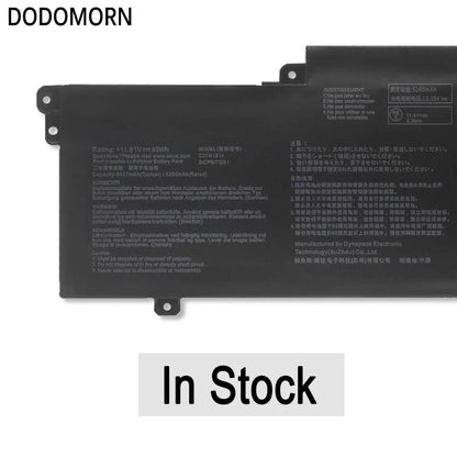 PC DODOMORN C31N1914 Laptop Battery For Asus ZenBook 14 UX435EA UX435EG UM425QA UM425UAZ Ultralight UX435EAL 13 UX425UG 63Wh