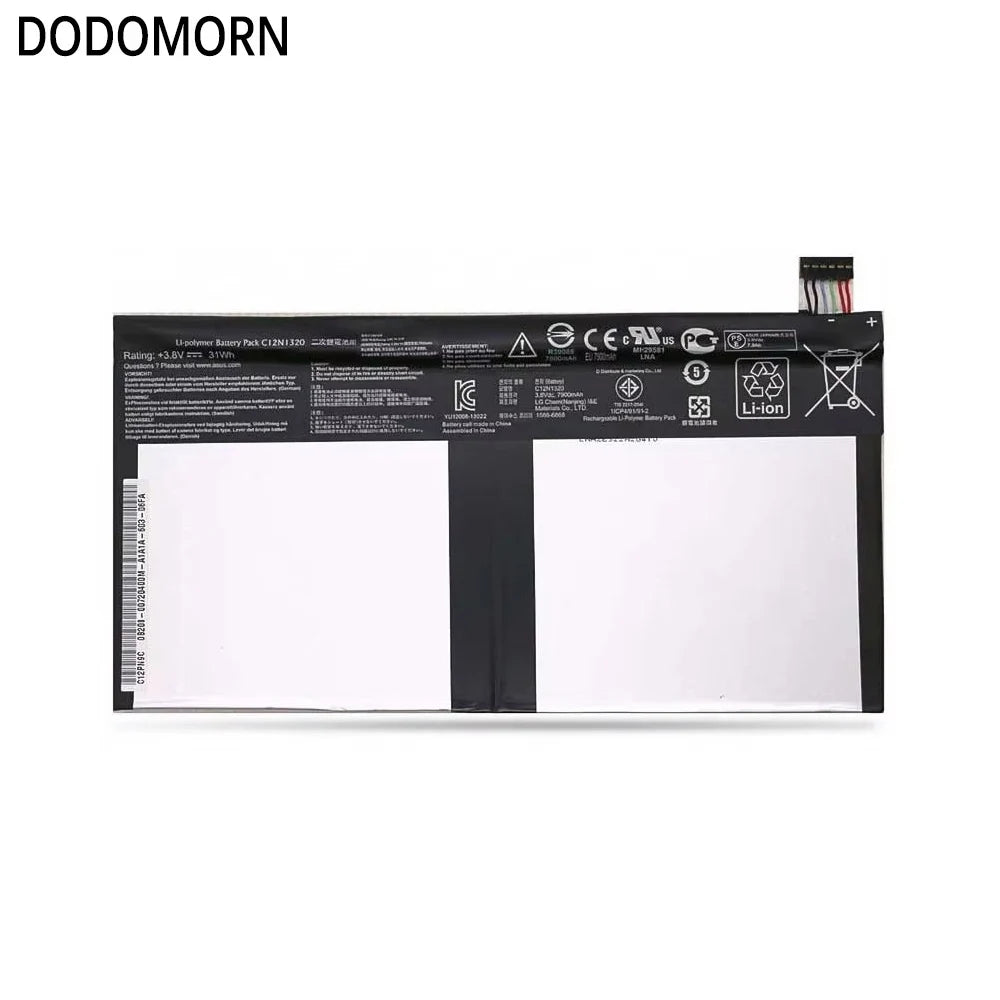 PC DODOMORN New Laptop Battery C12N1320 For Asus Transmer Book T100 T100T T100TA T100TA-C1 Series 3.85V 31WH