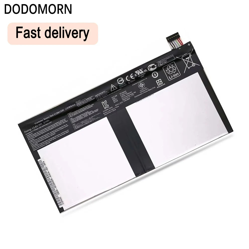 PC DODOMORN New Laptop Battery C12N1320 For Asus Transmer Book T100 T100T T100TA T100TA-C1 Series 3.85V 31WH