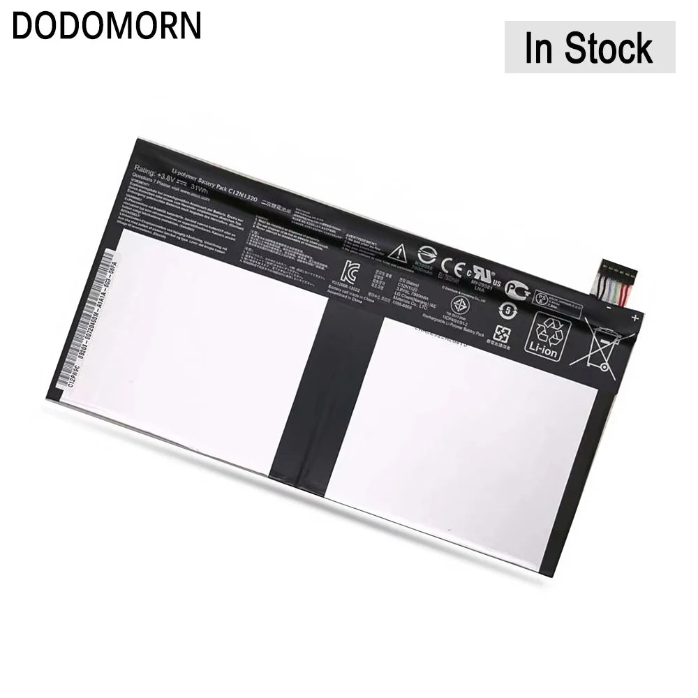 PC DODOMORN New Laptop Battery C12N1320 For Asus Transmer Book T100 T100T T100TA T100TA-C1 Series 3.85V 31WH