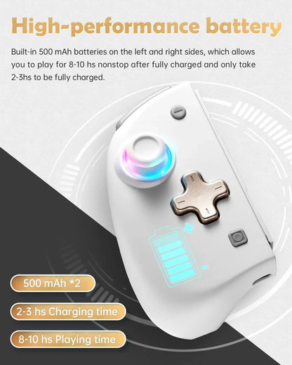 DOYOKY 2023 Edition Classic RGB Joycon  Nintendo Switch / OLED Automatic Wake-up Dual vibration 6-Axis Turbo Function Wireles