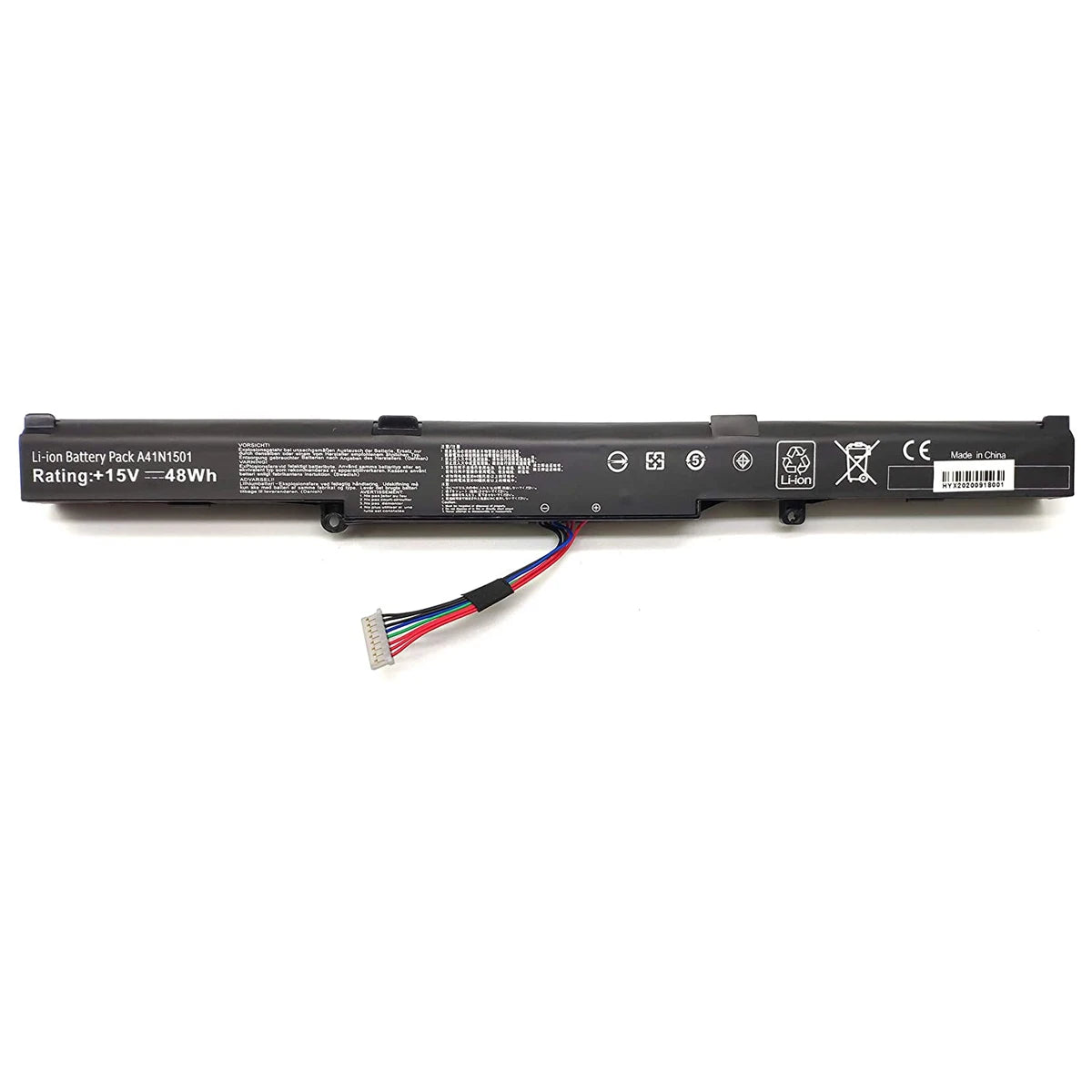 PC Damaite 15V 48Wh A41N1501 Battery  ASUS GL752JW GL752 GL752VL GL752VW N552 N552V N552VW N752 N752V N752VW N752VX A41LK9H