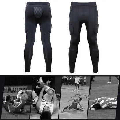 PC Damping Men's Safety Anti-Collision Pants Basketball Training Tights Leg