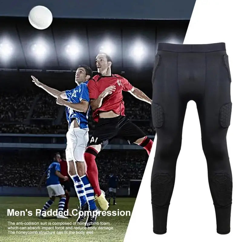 PC Damping Men's Safety Anti-Collision Pants Basketball Training Tights Leg