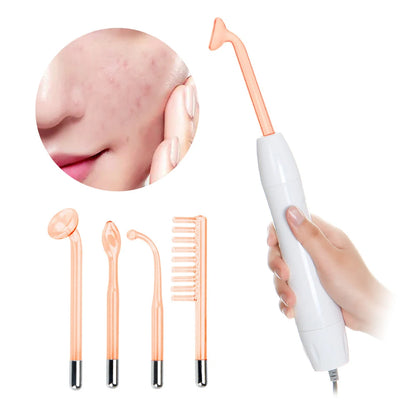 PC Darsonval Portable High Frequency Facial Machine Skin Therapy With 6 Neo