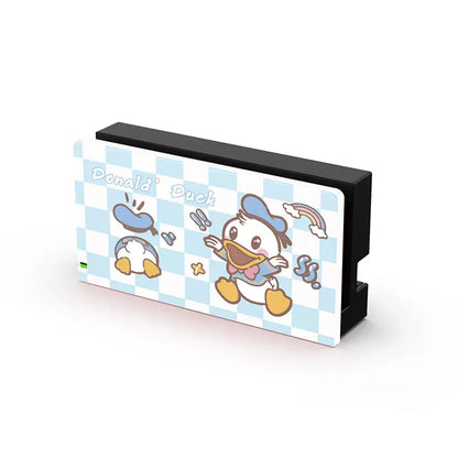 Decorative Front Plate Protective Cover For Nintendo Switch Oled Charging Dock Station Cartoon Anime Replacement Faceplate Case