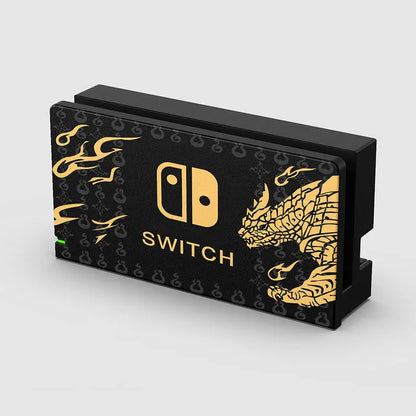 Decorative Front Plate Protective Cover For Nintendo Switch Oled Charging Dock Station Cartoon Anime Replacement Faceplate Case