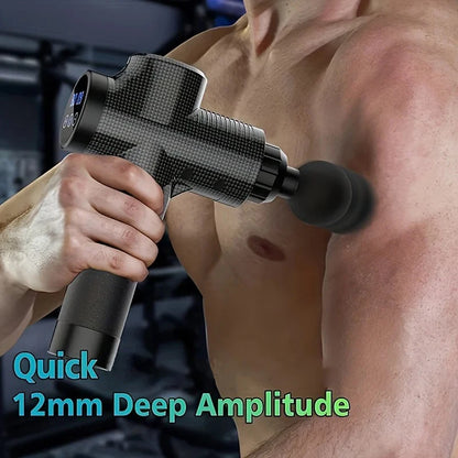 PC Deep Tissue Massage Gun Portable Facial Muscle Massager Massage Pistool