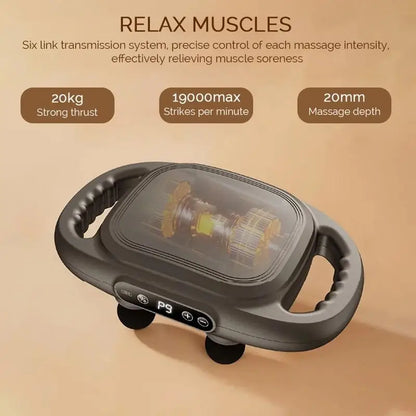 PC Deep Tissue Massager Handheld Muscle Massager Compact Sports Portable Ma