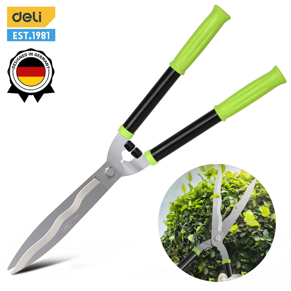 Deli Gardening Scissors Hedge Shear Pruner Shears Garden Tools SK5 Lawn Special Hedge Shears Pruning Branches  Plant Cutter