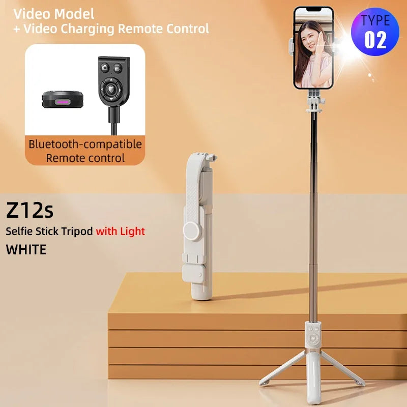 PCDetachable Phone Bracket Selfie Stick with Wireless Bluetooth Remote Fill