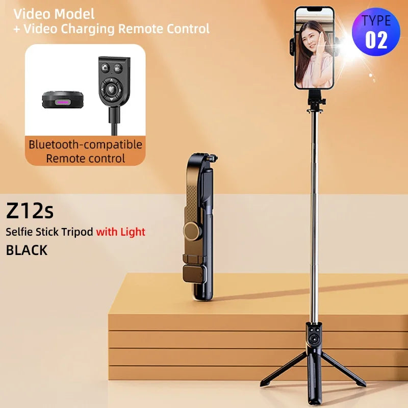 PCDetachable Phone Bracket Selfie Stick with Wireless Bluetooth Remote Fill