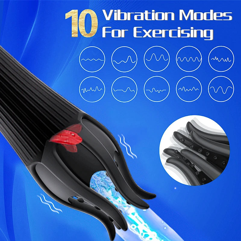 Devilfish Glans Endurance Exercise Masturbator 10 Modes Vibration Licking Male Masturbation Cup Sex Toys  Men Pocket Pussy gtooza.com