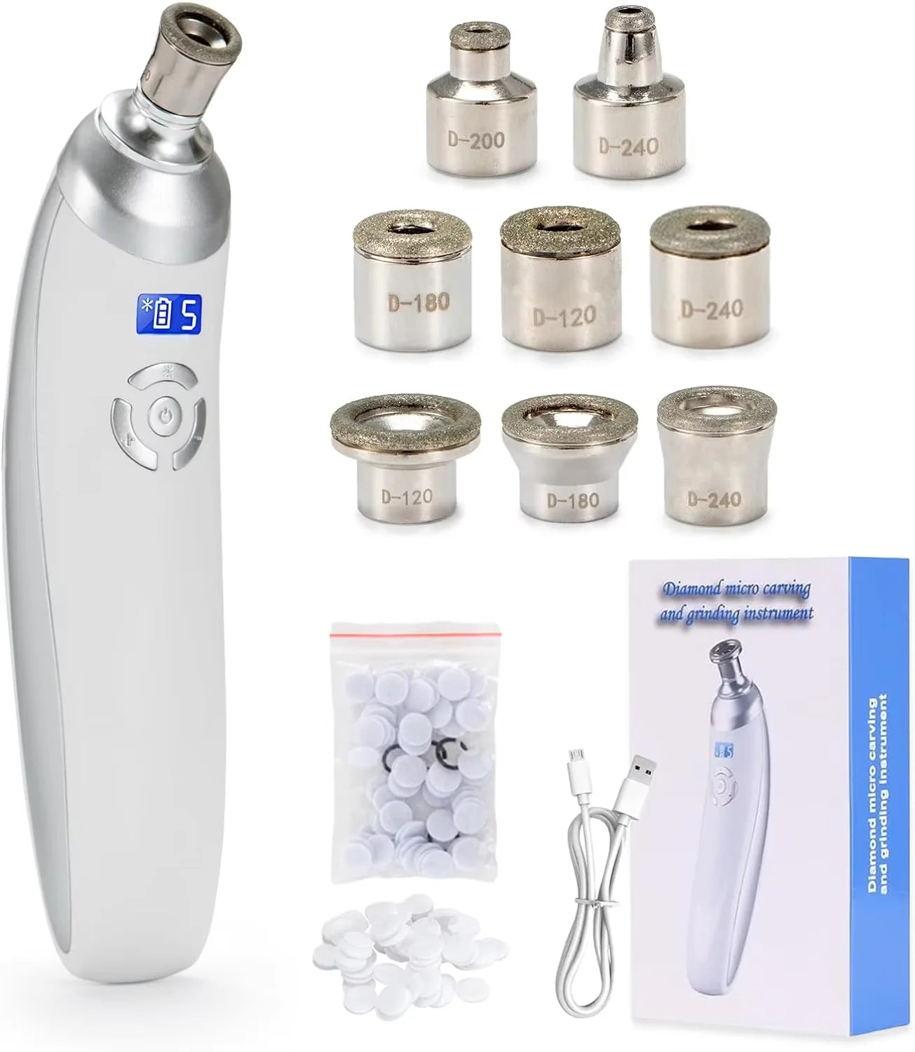 PC Diamond Microdermabrasion Machine Facial Vacuum Blackhead Removal Skin T