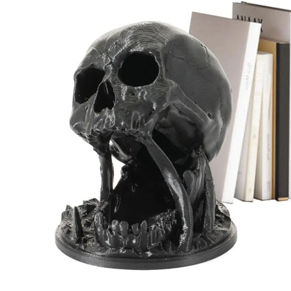 PC Dice Rolling Tower Spooky Role Playing Dice Tower Skull Decoration Figur