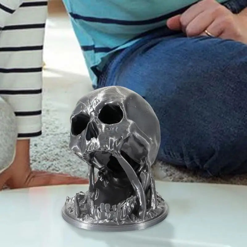 PC Dice Rolling Tower Spooky Role Playing Dice Tower Skull Decoration Figur