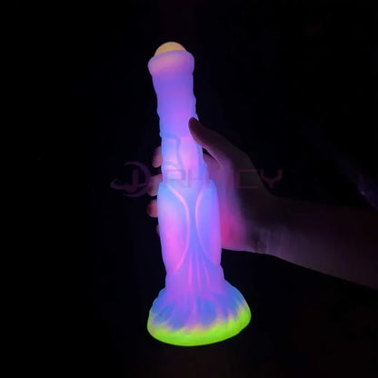 Dildo Luminous Sex Toys  Women Dick Animal/Monsters Horse Dildos Silicone Soft Anal Plug Adult Sextoys Dragon Penis 18