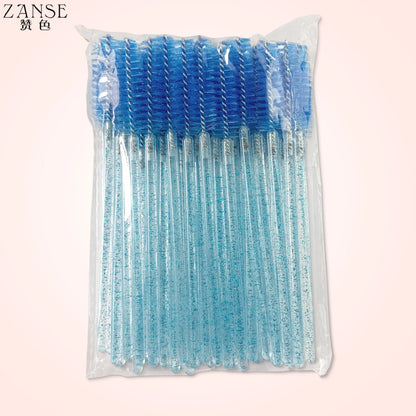 Disposable Crystal Eyelashes Brush Comb 5/50Pcs Eye Lashes Extension Mascara Wands Makeup Professional Makeup Beauty Tool