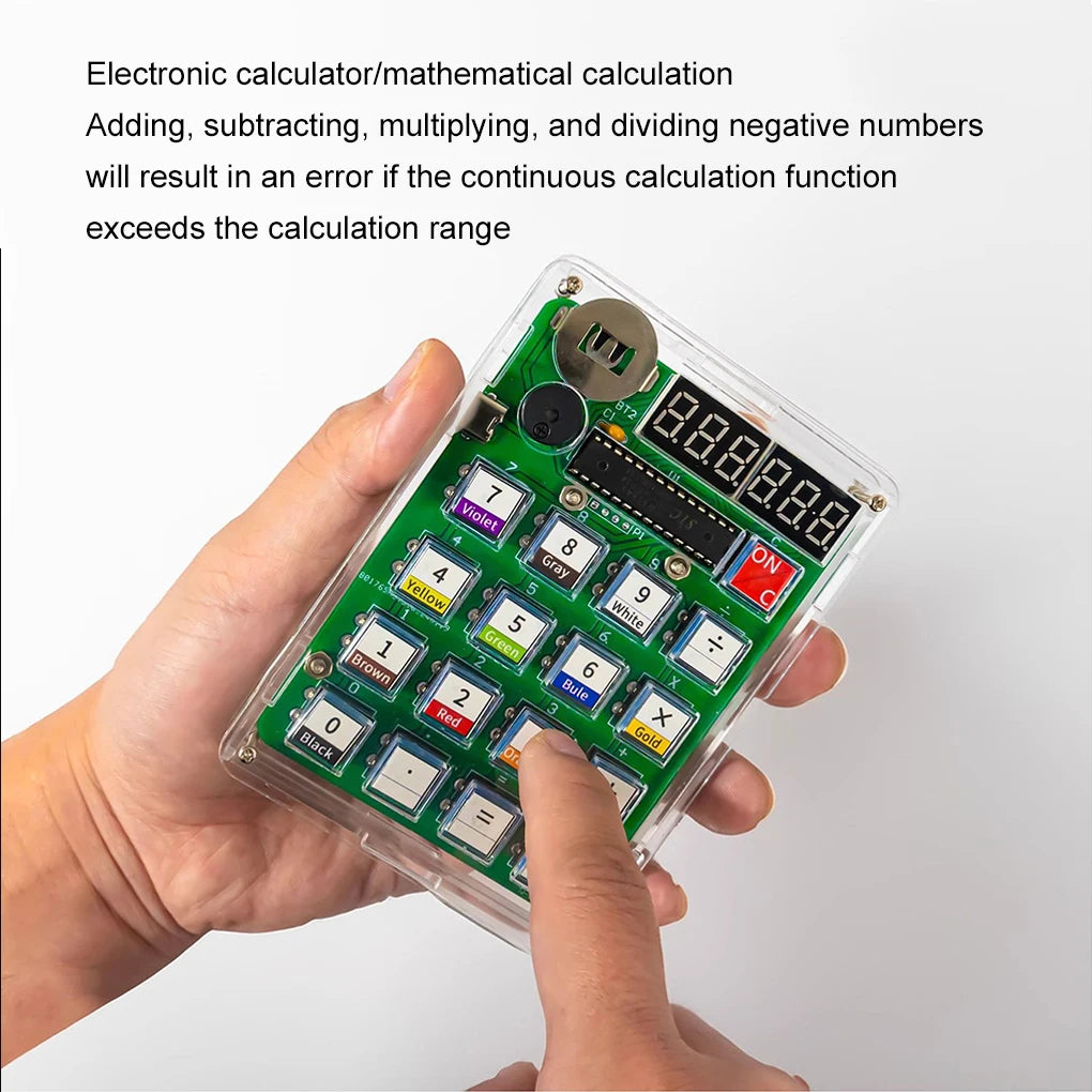 Diy Digital Tube Display Calculator Electronic Kit Kit Soldering Practice Loose Parts Welding Teaching Resources