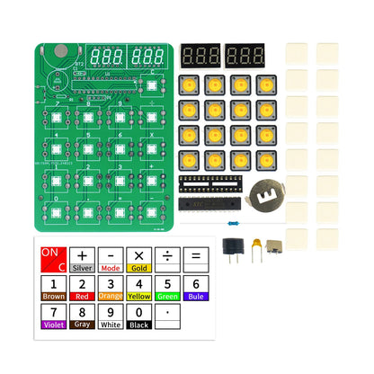 Diy Digital Tube Display Calculator Electronic Kit Kit Soldering Practice Loose Parts Welding Teaching Resources