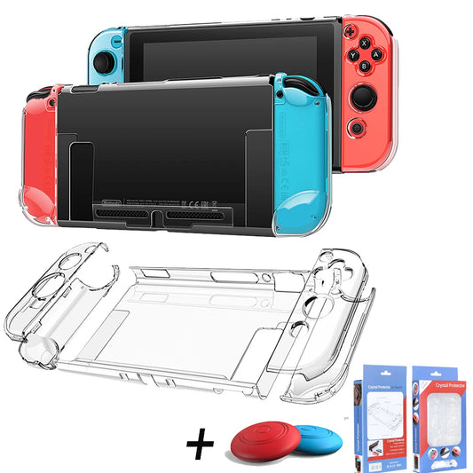 Dockable Clear Hard Case  Nintendo Switch 3In1 Protective Case Cover  Nintendo Switch & Joycon Controller with Grip Cover