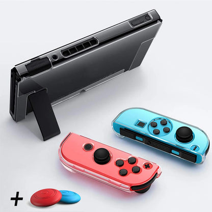 Dockable Clear Hard Case  Nintendo Switch 3In1 Protective Case Cover  Nintendo Switch & Joycon Controller with Grip Cover