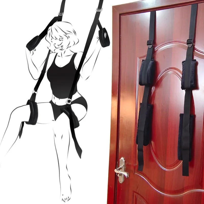 Door Hanging Suspended Swing Belt Soft BDSM Bondage Restraints Fetish Adult Sexy Games Erotic Products Sex Toys  Couples