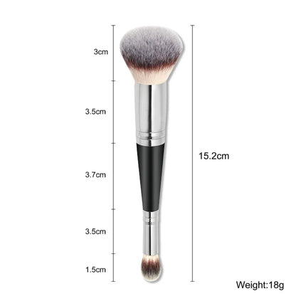 Double Head Professional Makeup Brushes 2 In 1 Foundation Brush Concealer Highlighter Powder Blush Brush Beauty Make Up Tools