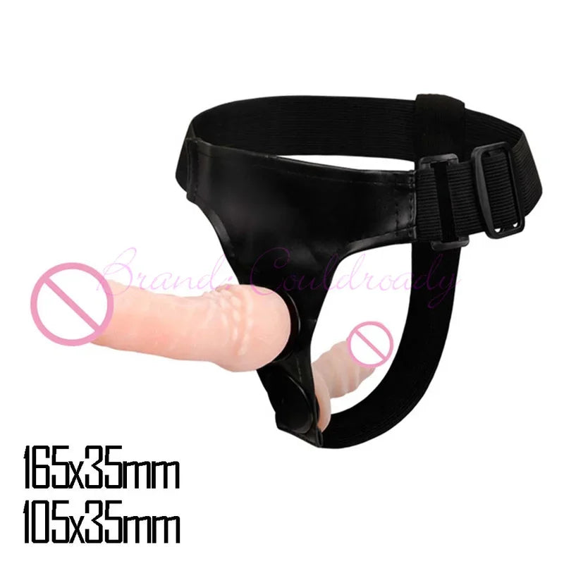 Gtooza_Double Penis Dual Ended Strapon Ultra Elastic Harness Belt Strap On  Adult Sex Toys  Woman Couples Anal Soft s gtooza.com