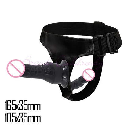 Gtooza_Double Penis Dual Ended Strapon Ultra Elastic Harness Belt Strap On  Adult Sex Toys  Woman Couples Anal Soft s gtooza.com