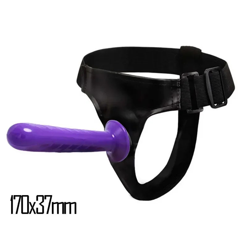 Gtooza_Double Penis Dual Ended Strapon Ultra Elastic Harness Belt Strap On  Adult Sex Toys  Woman Couples Anal Soft s gtooza.com