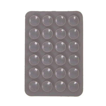 PC Double Side Silicone Suction Pad For Mobile Phone Fixture Suction Cup Backed Adhesive Silicone Rubber Sucker Pad For Fixed Pad