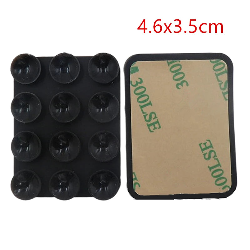 PC Double Side Silicone Suction Pad For Mobile Phone Fixture Suction Cup Backed Adhesive Silicone Rubber Sucker Pad For Fixed Pad