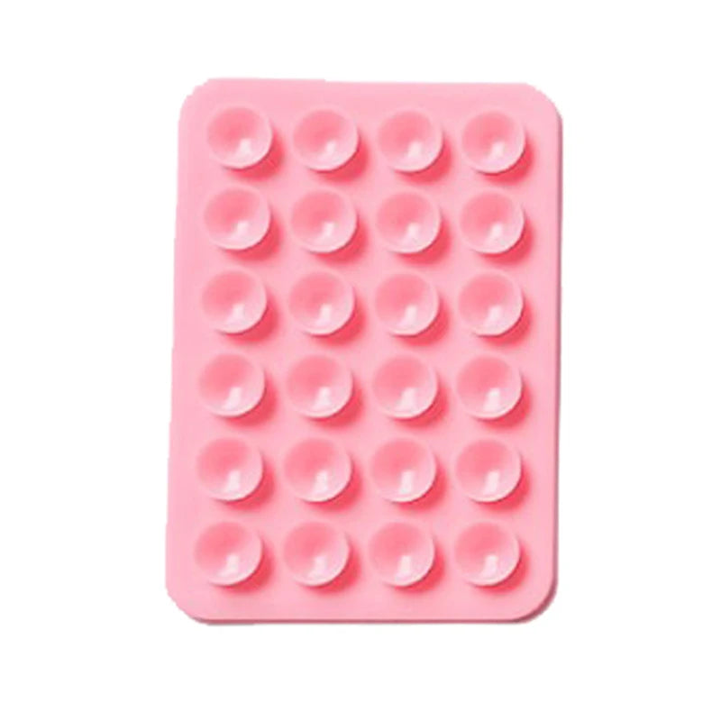 PC Double Side Silicone Suction Pad For Mobile Phone Fixture Suction Cup Backed Adhesive Silicone Rubber Sucker Pad For Fixed Pad