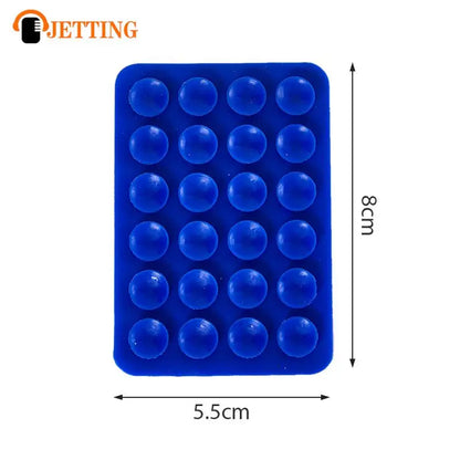 PC Double Side Silicone Suction Pad For Mobile Phone Fixture Suction Cup Backed Adhesive Silicone Rubber Sucker Pad For Fixed Pad