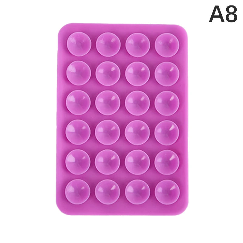 PC Double Side Silicone Suction Pad For Mobile Phone Fixture Suction Cup Backed Adhesive Silicone Rubber Sucker Pad For Fixed Pad