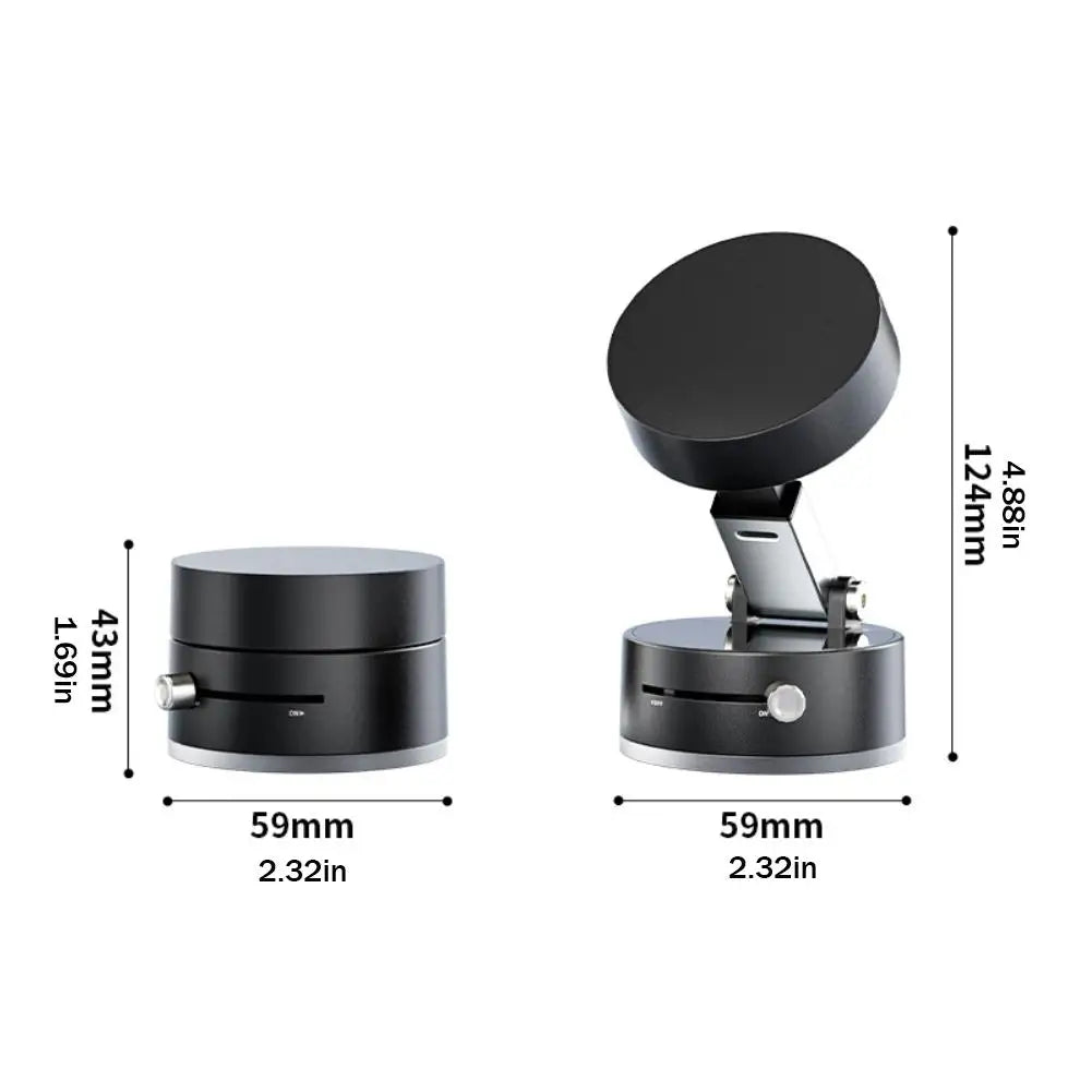 PC Double Sided Suction Cup Magnetic Phone Holder Lazy Multi-functional Foldable Storage Holder Vacuum Suction Phone Holder