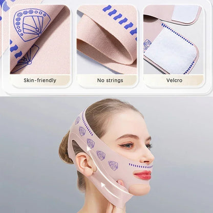 Double-deck Face Slimming Bandage Face Lifting Belt V Line Face Shaper Cheek Chin Lift UP Strap Anti Wrinkle Facial Band Beauty