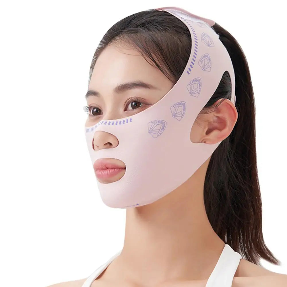 Double-deck Face Slimming Bandage Face Lifting Belt V Line Face Slimming Strap Double Chin Tightener Slim Strap Facial Mask Tool