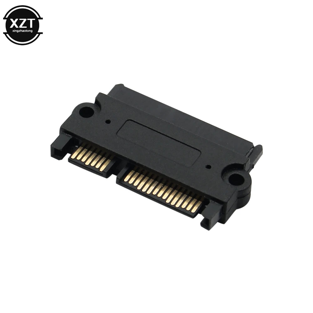 PCE-yield 90 Degree Right Angled SATA 22Pin 7+15 Male to SFF-8482 SAS 22 Pi