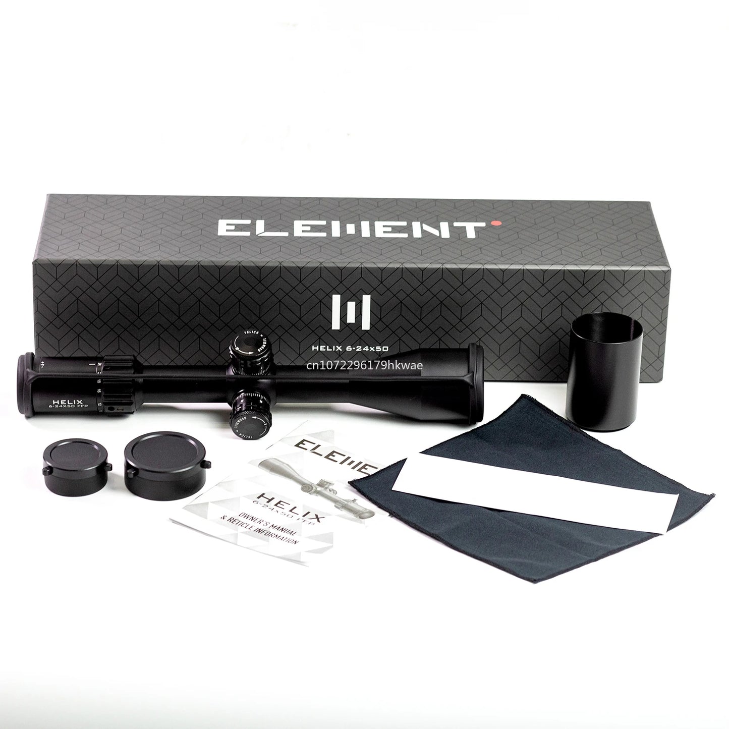 ELEMENT Optics HELIX 6-24X50 FFP First Focal Plane Riflescope w/ Zerostop 30mm Tube APR-2D MRAD Reticle Rifle Scope Sight Luneta